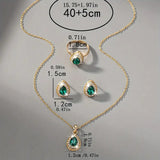 Conjunto de Joyería Esmeralda Valentina