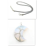 Collar con colgante Árbol de la Vida en cristal lunar Accesorios