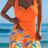Abigail™ | Tyylikäs tankini trooppisella hameella
