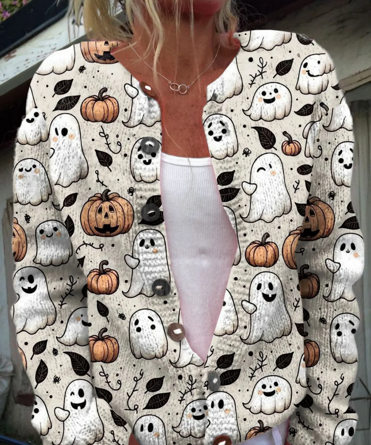 Lisa | Halloween-neuletakki