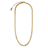 Collar Cadena Curb Plano | Oro