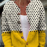 Suze | Keltainen neuletakki