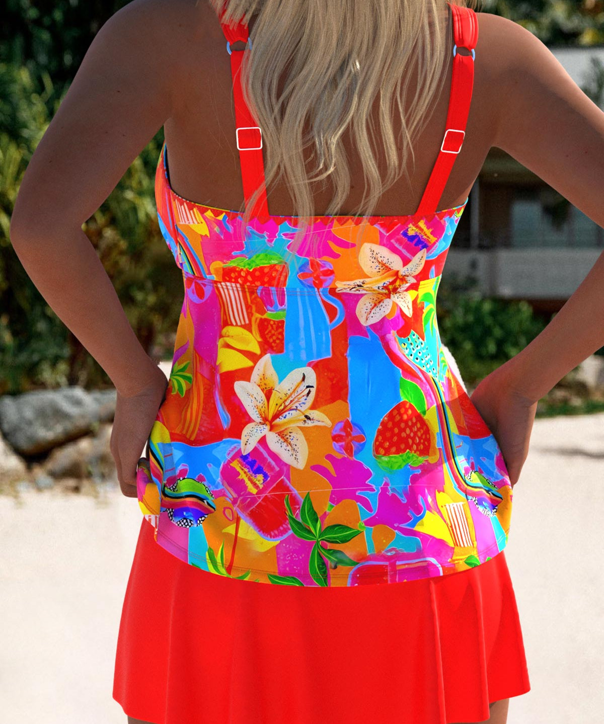 Eleanor™ | Tyylikäs kukkakuvioitu tankini-uimamekko