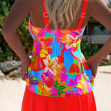 Eleanor™ | Tyylikäs kukkakuvioitu tankini-uimamekko