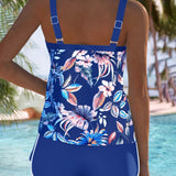 Imke™ | Hihaton kuvioitu tankini U-pääntiellä