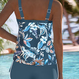 Imke™ | Hihaton kuvioitu tankini U-pääntiellä