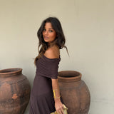 Vestido Toledo Castanho