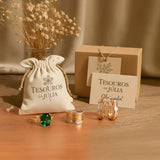 Anel Vintage Ocean Crystal