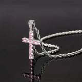 Collar con colgante cruzado