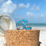 Sea Wave -sormus, opaali ja hopea