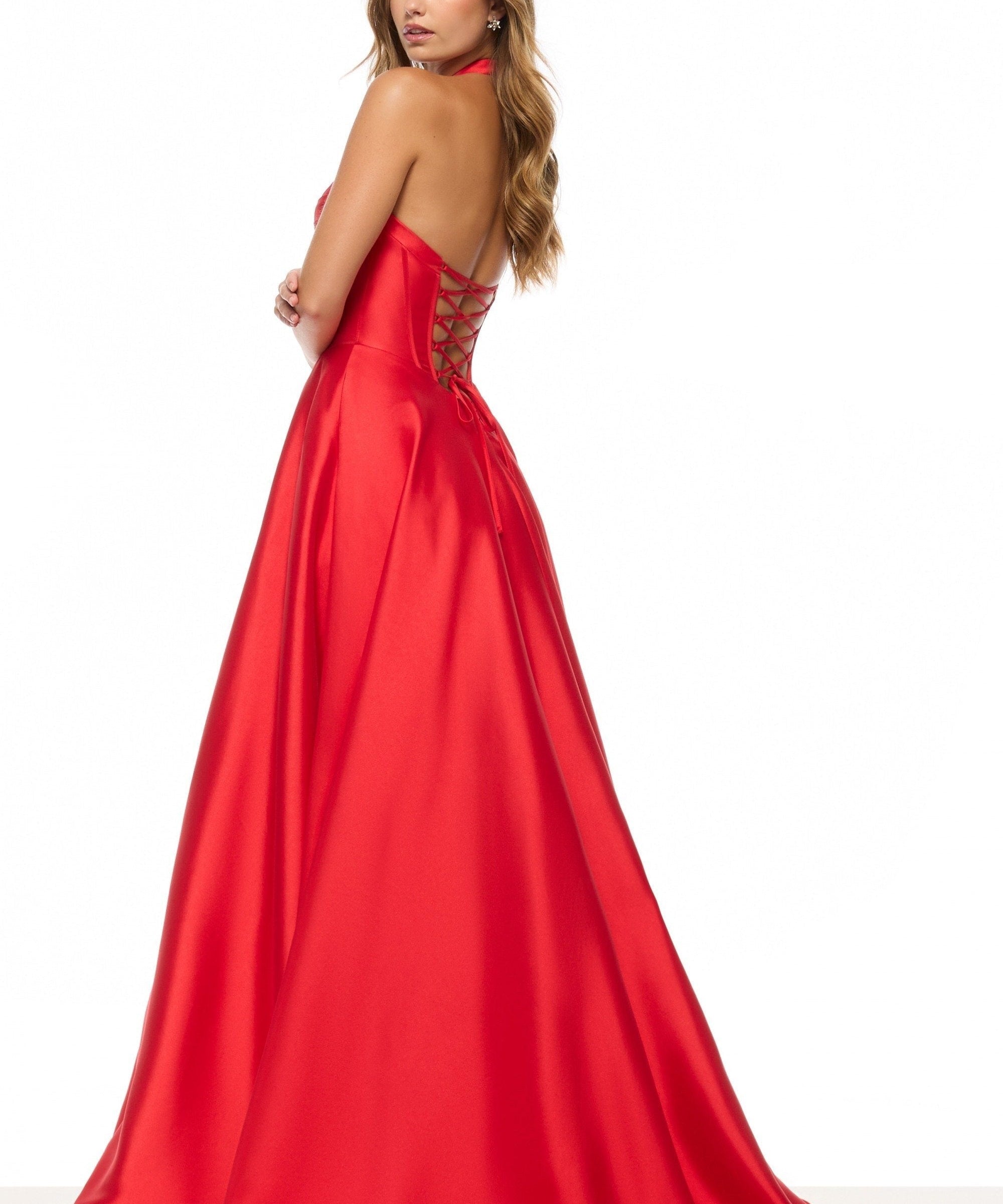Vestido de Gala Vermelho Cetim