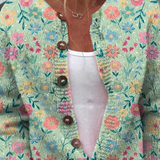 Fien | Neuletakki niittykukilla