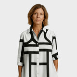 Petra - Geometrinen kuviollinen mekko