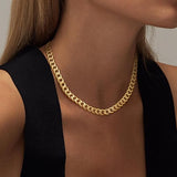 Collar Cubano Chunky | Oro