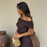 Vestido Toledo Castanho