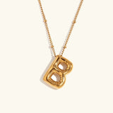 Collar de Oro con Inicial Balloon