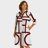 Petra - Geometrinen kuviollinen mekko