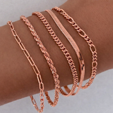 Conjunto de Pulseras Valentina | Oro