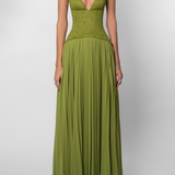 Vestido Maxi Olívia Plissado