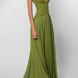 Vestido Maxi Olívia Plissado