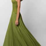 Vestido Maxi Olívia Plissado