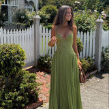 Vestido Maxi Olívia Plissado