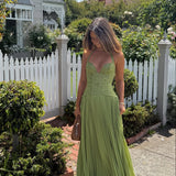 Vestido Maxi Olívia Plissado