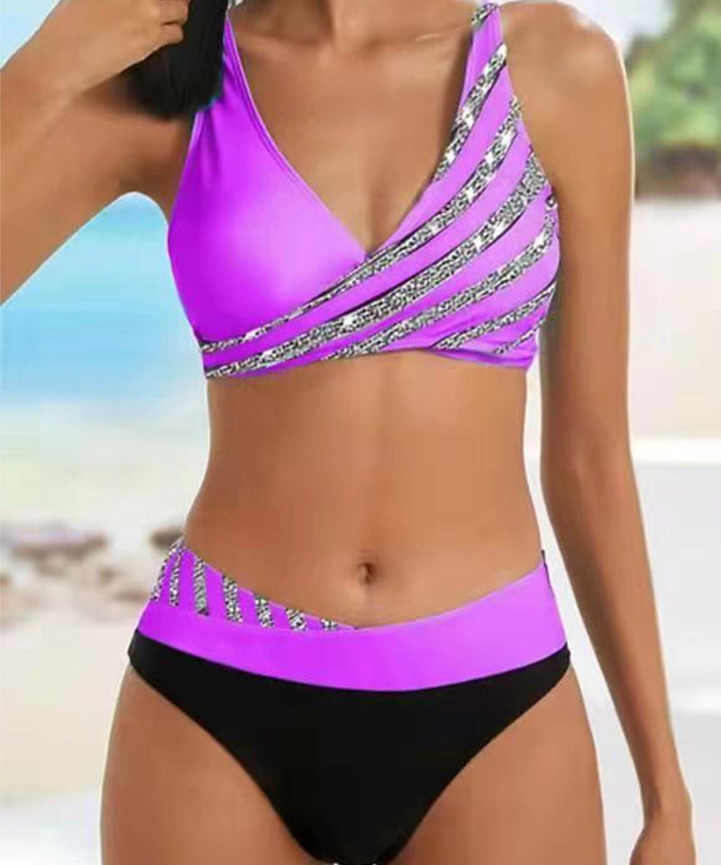 Candela™ | Kuvioitu bikini lämpimillä sävyillä