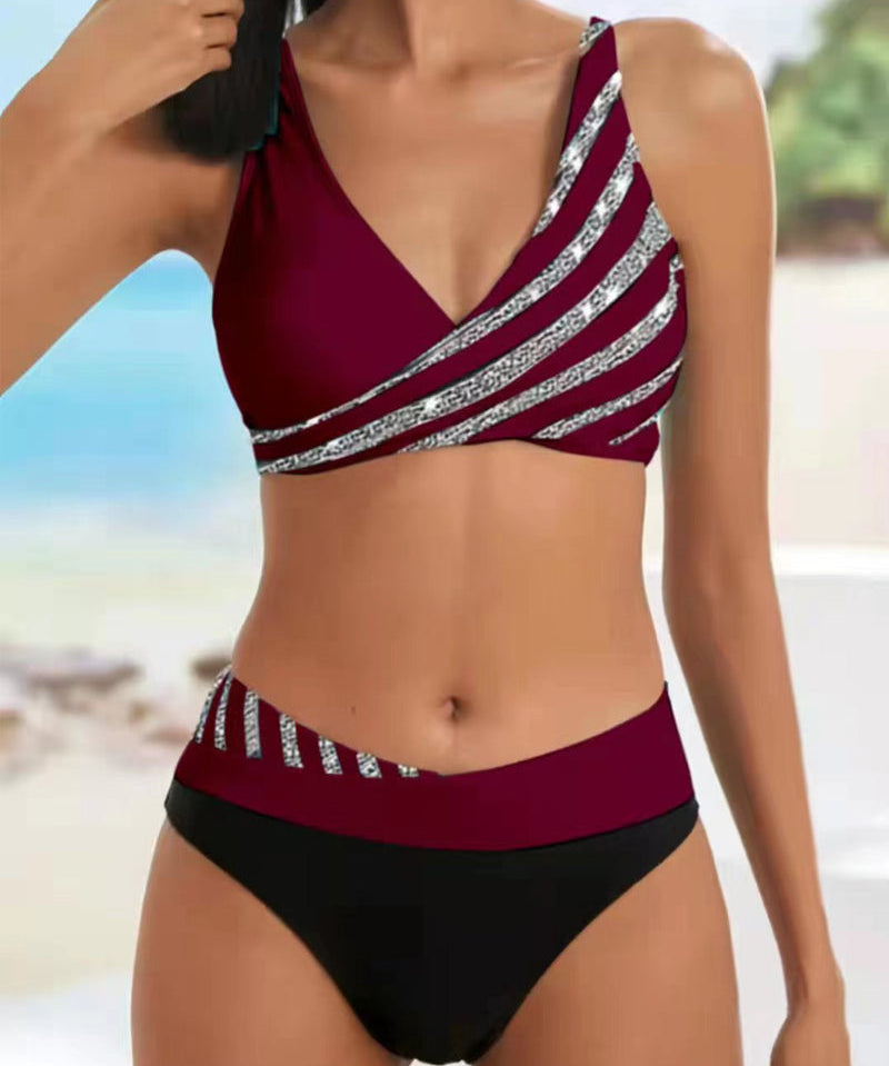 Candela™ | Kuvioitu bikini lämpimillä sävyillä