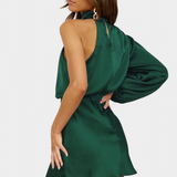 Jelena One-Shoulder-drapeerausminimekko