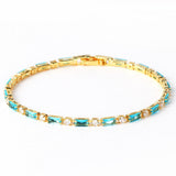 Pulsera Piedra Turquesa Natural | Oro