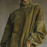 Darcie | Mokkapoolomekko hapsuilla