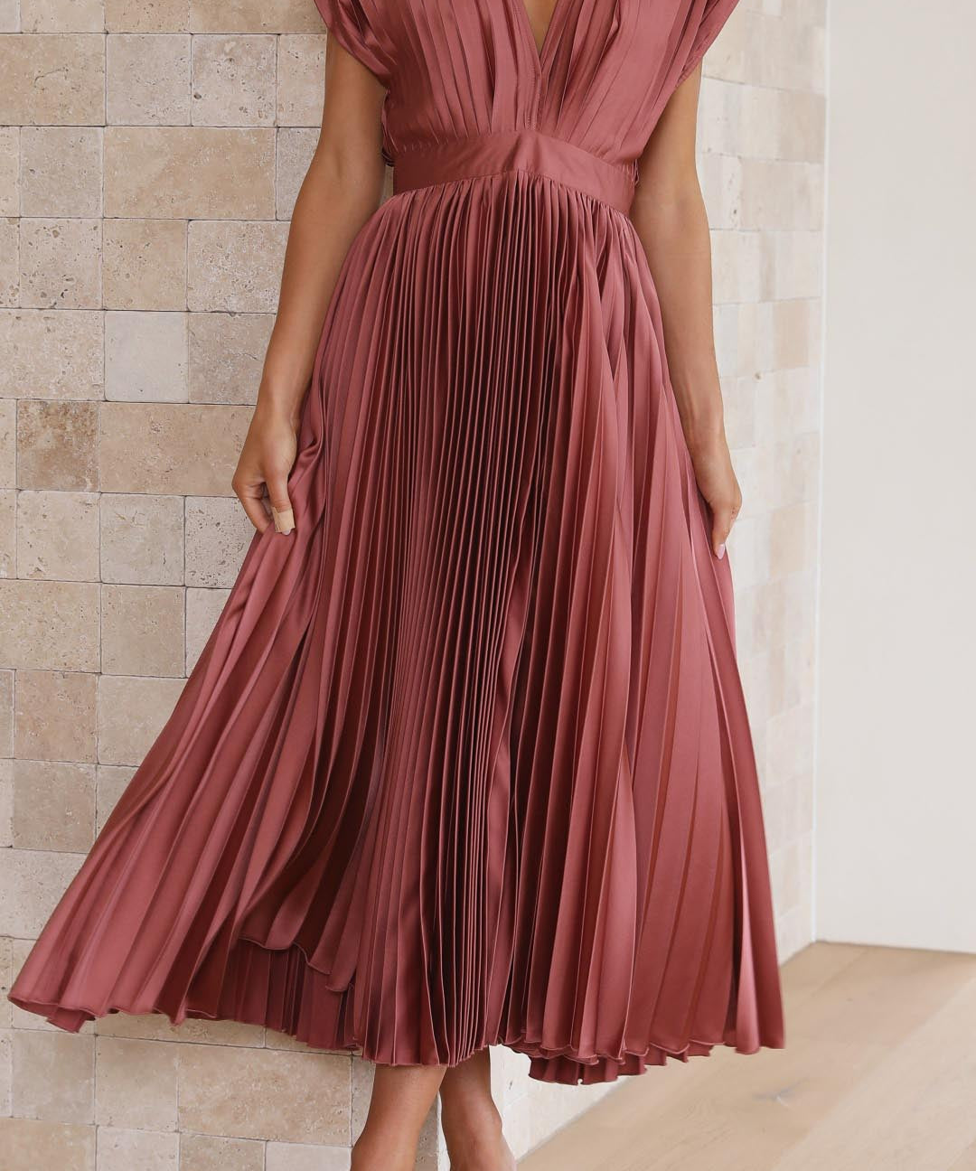Isla - Vestido Plissado Elegante