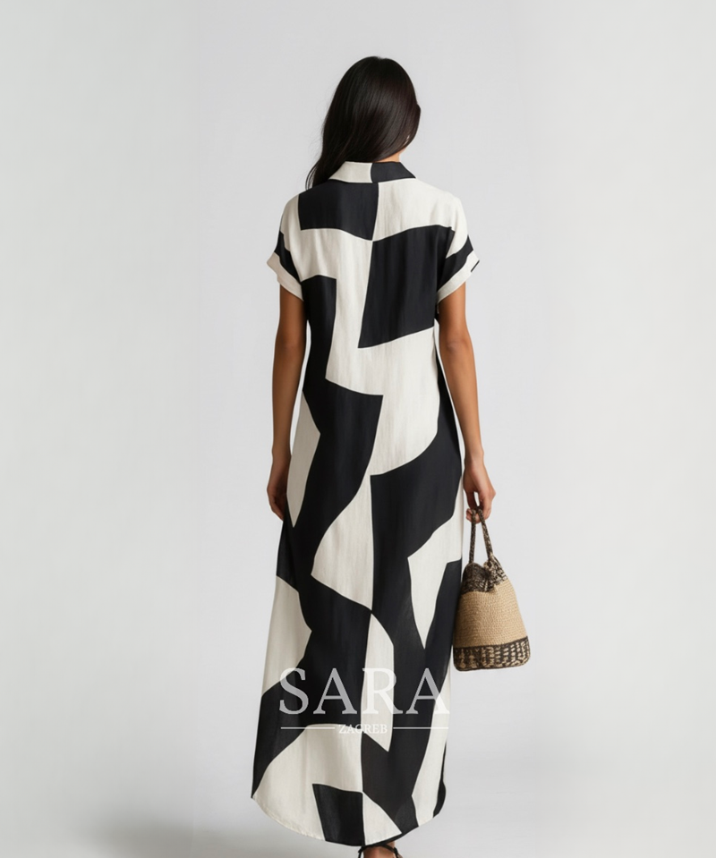 Elena – Mekko geometrisella kuviolla