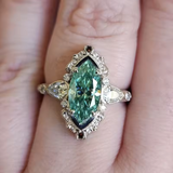 Anillo Esmeralda Marquesa