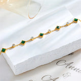 Pulsera Esmeralda Celeste