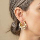 Pendientes de Aro Vintage en Oro y Perlas