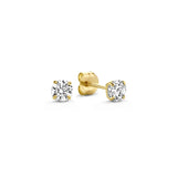 Conjunto de Pendientes Piedras Celeste | Oro