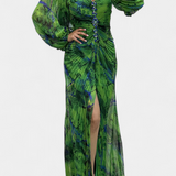 Leona Maxi-mekko laskostuksella