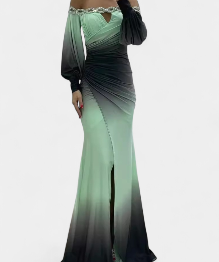 Silviana Maxi-mekko Ombre