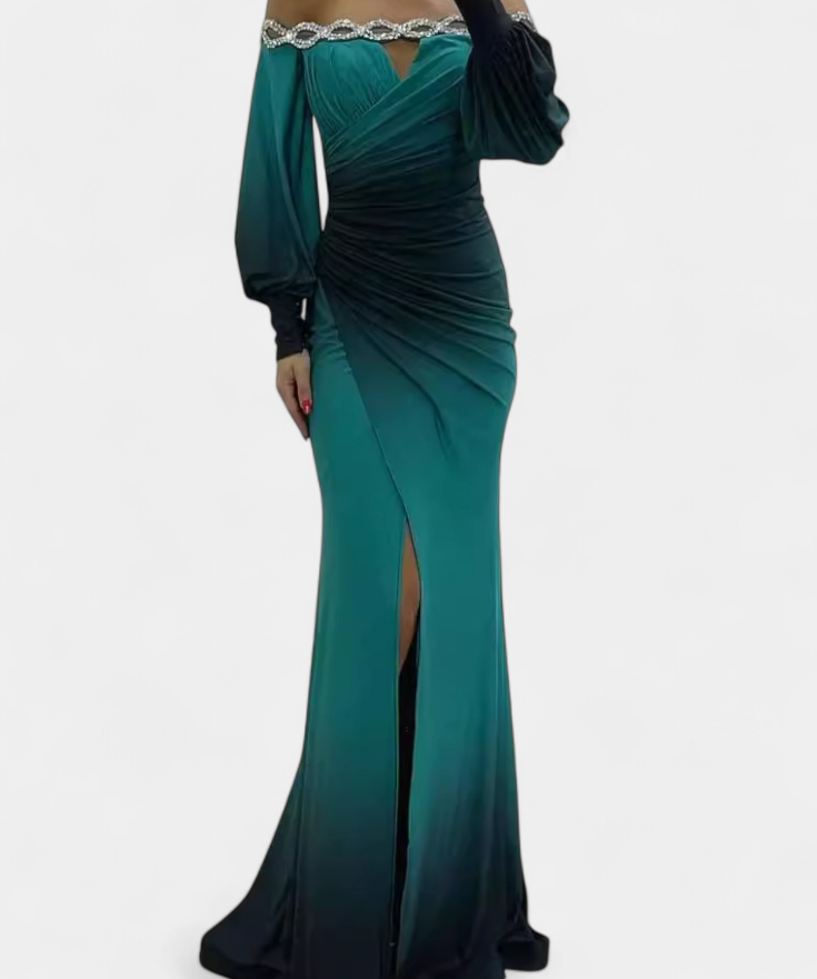 Silviana Maxi-mekko Ombre