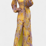 Leona Maxi-mekko laskostuksella