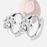 Pendientes Abrazo de Pata con circonita brillante