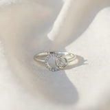 Anillo Hermanas por Siempre – La hermana mayor y la hermanita (Ajustable)