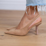 Marlena – Nude-väriset slingback-avokkaat ohuella korolla