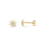 Pendientes Rayos de Sol | Oro